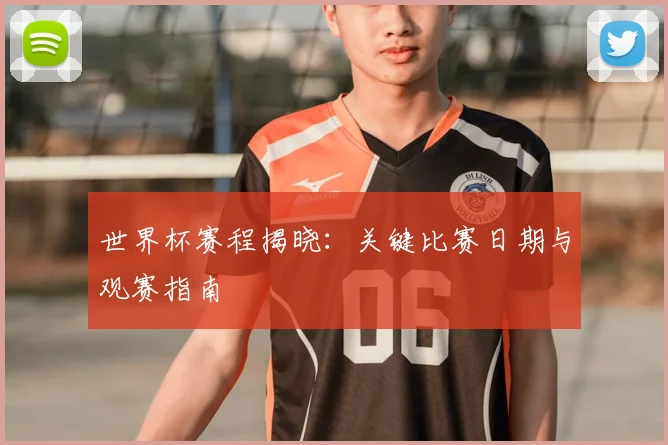 世界杯赛程揭晓:关键比赛日期与观赛指南