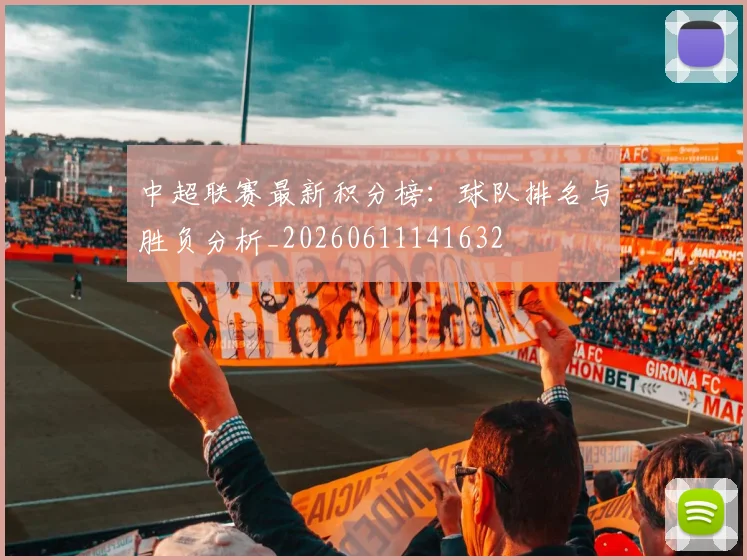 中超联赛最新积分榜：球队排名与胜负分析_20260611141632