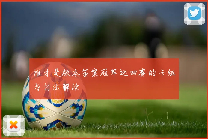 谁才是版本答案冠军巡回赛的卡组与打法解读